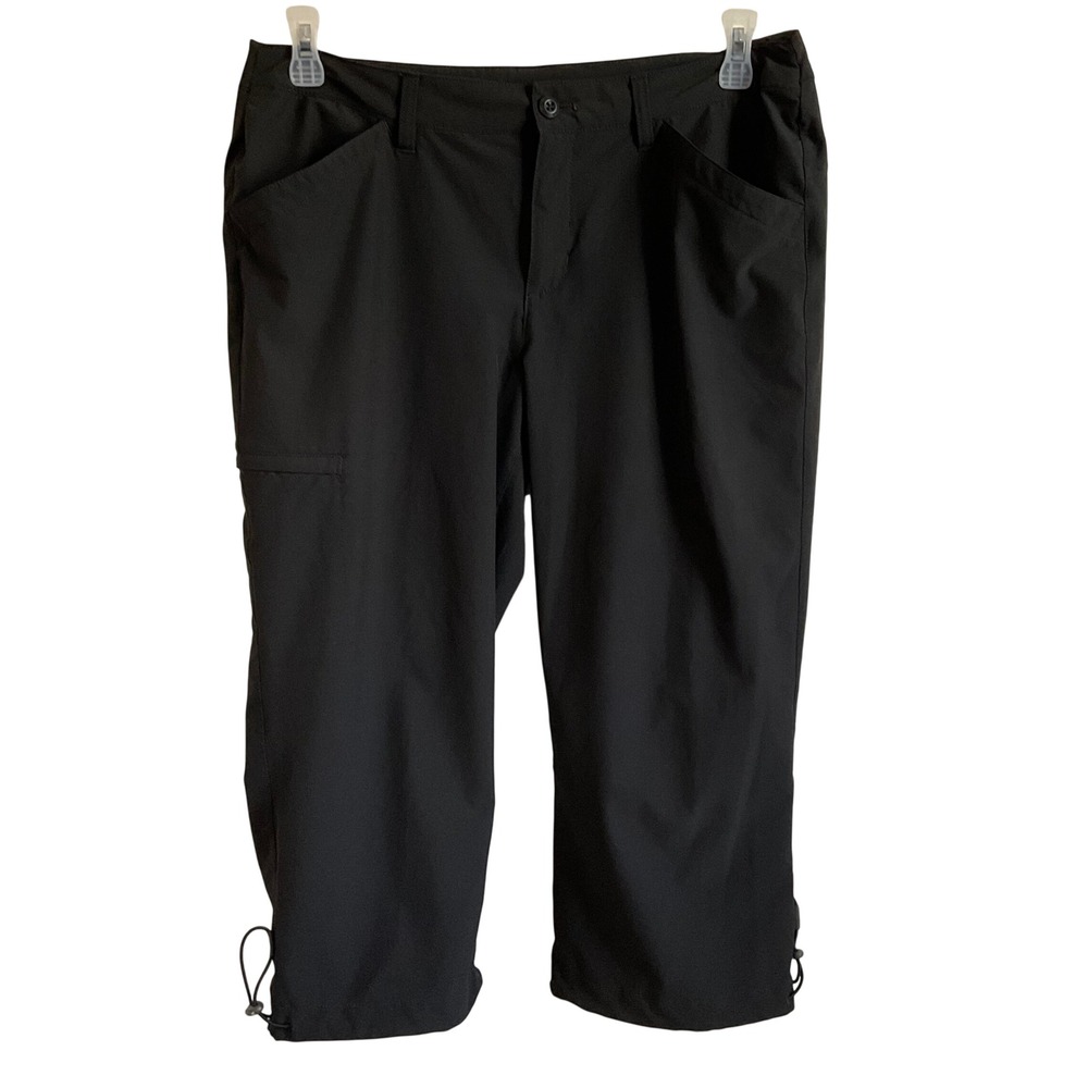 Eddie Bauer‎ Women's Black Cropped Hiking Outdoor Gorpcore Pants - Size 12